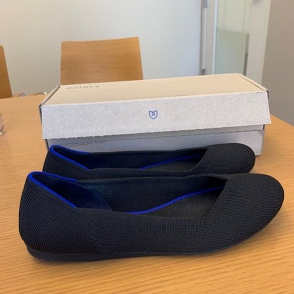 Black Rothy's Ballet Flats - Picture 2 of 5